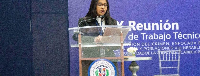Angelina Siew proudly represents NGHS at the Caribbean Basin Security Initiative