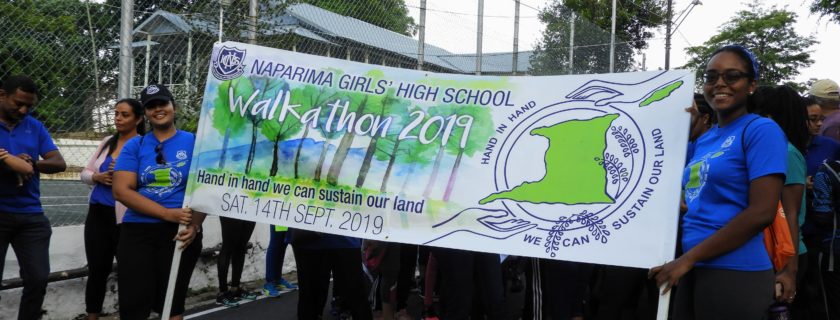 Hand in hand, we can sustain our land – Naparima Girls’ High School Walkathon 2019
