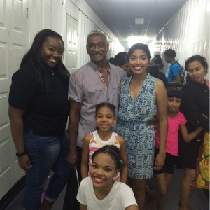 Director Victor Edwards and some cast members